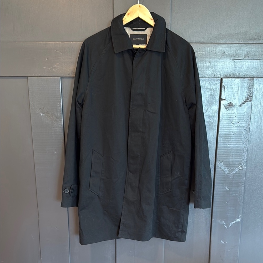 Men's Banana Republic Black Overcoat